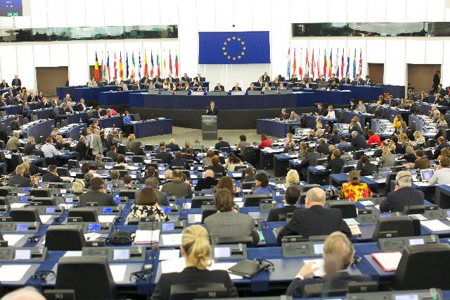 Barroso's speech wide shot