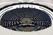 Fisheye picture of the European Parliament Hemicycle