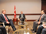 Meeting with Štefan Füle, Recep Tayyip Erdoğan, Turkish Prime Minister, and Egemen Bağış