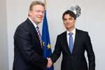 Štefan Füle met Branko Grčić, Croatian Deputy Prime Minister and Minister of Regional Development and EU Funds 