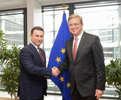 Commissioner Š.Füle met Prime Minister N. Gruevski