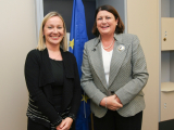  Commissioner with Ms. Lucinda Creighton TD, Irish Minister for European Affairs