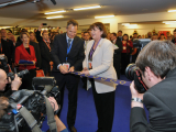 Commissioner and Robert-Jan Smits, Director General of Directorate-General for Research & Innovation, opening the Innovation Convention Exhibition 2011