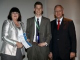 Commissioner, together with Mr Bernard Meyer, CEO of Meyer Werf Shipyard, Germany, presents prizes at the Student Competition Award Ceremony 'YEAR 2012' 