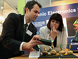 Commissioner and Dr Dominik Gronarz, CEO, Organic Electronics Saxony