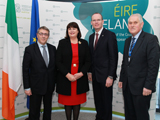 Left to right: Paolo Bartolozzi, Member of the European Parliament, Commissioner, Simon Coveney, Irish Minister for Agriculture, Food and the Marine and David Beehan, Chief Inspector of the Irish Department of Agriculture, Food and the Marine.