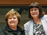 Commissioner and Ms. Amalia Sartori, MEP and Chairperson of the ITRE Committee.
