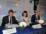 Philippe de Fontaine Vive, Pier Luigi Gilibert and Commissioner Geoghegan-Quinn
