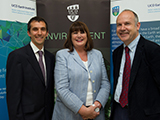 Kevin O'Connor, Commissioner and Frederic Dias at the UCD Earth Institute