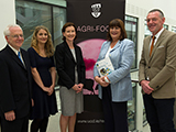 Michael Monaghan, Aoife Gowen, Helen Roche, Commissioner and Seamus Fanning at the UCD Institute of Food & Health