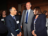 Commissioner and Mario Rivero-Huguet of the British High Commission, Waldemar Kutt, Head of Cabinet and the Commissioner at the Destination Europe Conference at McGill University