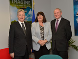 Left to right: Peter Robinson, Máire Geoghegan-Quinn and Martin McGuinness