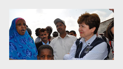 Visit by Commissioner Georgieva to Yemen – 15/01/2011 © EU