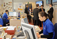Kristalina Georgieva in the MIC operation room © EU