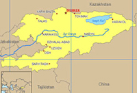 Карта на Киргизстан © ЕС