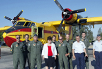 Commissioner Georgieva at the Elefsis base of the Hellenic air force © EU