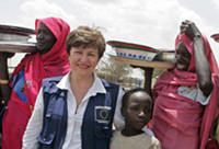 Commissioner Georgieva in Darfur © EU