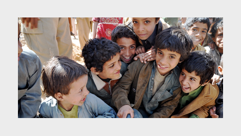 Children of displaced Yemeni families in Sa'ada © EU