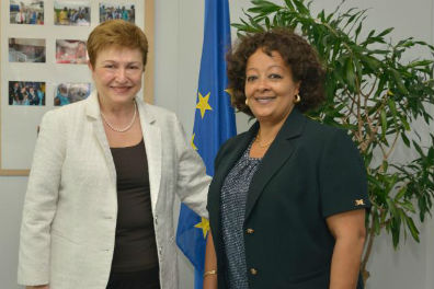 La commissaire Georgieva a accueilli aujourd'hui à Bruxelles Hiroute Guebre-Sellassie, l'envoyée spéciale du Secrétaire général des Nations unies pour le Sahel.