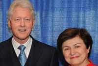 Бил Клинтън и комисар Георгиева © ЕС