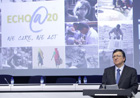 José Manual Barroso giving a speech at the 20th anniversary of ECHO (c) EU