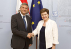 Michael Spindelegger, Vice Chancellor and Foreign Minister of Austria and Kristalina Georgieva © EU