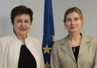 Commissioner Georgieva and Nancy E Lindborg, Assistant Administrator of the Bureau for Democracy, Conflict, and Humanitarian Assistance (DCHA) of the United States Agency for International Development (USAID) © EU