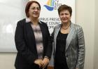 Kristalina Georgieva, European Commissioner in charge of International Cooperation, Humanitarian Aid and Crisis Response, with Eleni Mavrou, Cypriot Minister of Interior © EU