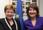 Kristalina Georgieva and Lilianne Ploumen © EU