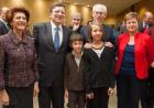 Androulla Vassiliou, José Manuel Barroso, Han Pauline Buck, Nathan Veekman, Herman Van Rompuy and Kristalia Georgieva © EU