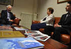 Discussing the College of Europe's proud history with the Dean, Professor Paul Demaret © EU