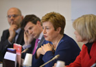 Commissioner Georgieva and Mrs Guigou during the Foreign Affairs Committee meeting at the national Assembly in Paris © EU