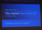 Video of WFP Conference on the Sahel