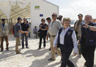 Kristalina Georgieva, 3rd on right, visits Zaatari camp