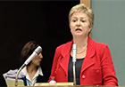 EU Commissionner for Humanitarian Aid and Civil Protection K. Georgieva speaks in Geneva at UNHCR Excom High-Level Segment on Solidarity and Burden-Sharing with Countries Hosting Syrian Refugees