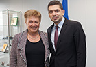 На 15 октомври комисар Георгиева се срещна с носителя на Гражданската награда на Европейския парламент за 2013 г. Милен Врабевски.