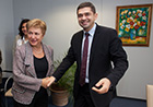 На 15 октомври комисар Георгиева се срещна с носителя на Гражданската награда на Европейския парламент за 2013 г. Милен Врабевски.