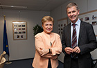 Commissioner Kristalina Georgieva received Erik Solheim, Chair of the Development Assistance Committee of the Organisation for Economic Co-operation and Development (OECD).