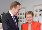 Commissioner Georgieva meets Børge Brende, Norwegian Minister for Foreign Affairs.