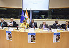 Alongside Commissioners Georgieva and Piebalgs and President Issoufou, MEP Louis Michel, UNICEF Representative Guido Cornale, WFP representative Benoit Thiery and 3N High Commissioner Amadou Alahoury Diallo also attended
