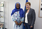 Commissioner Georgieva with Aisha Abdullahi, Member of the African Union Commission in charge of Political Affairs.