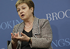 Commissioner Georgieva speaking at the Brookings Institute