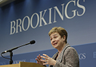 Commissioner Georgieva speaking at the Brookings Institute
