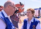 Commissioner Georgieva visited the EU relief workers, including members of Belgium's BFast team, Germany's THW and many others, and people affected directly in this crisis. She thanked the teams for their efforts and listened to people who had lost livelihoods and homes in the area.