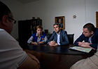 The Commissioner met with Rosen Plevneliev, President of Bulgaria to hear from experts on the floods.  Photos taken Saturday, 21 June. Photo credit: Presidency of Bulgaria.
