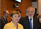 Commissioner Georgieva attending Impact of the Ebola Crisis Roundtable at World Bank HQ pictured here with President of the European Investment Bank Dr Werner Hoyer. Photo credit: EIB.