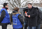Commissioner Georgieva interviewed by the Bulgarian National Television during visit to flood-hit areas in Bulgaria © EU