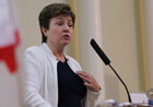 Commissioner Georgieva at the Red Cross and ECHO seminar in Helsinki © Kimmo Holopainen