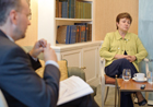 Commissioner Georgieva during a meeting with the President of the ICRC © EU