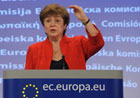 Kristalina Georgieva at the press conference on additional aid to Pakistan – Brussels, 01/10/2010 © EU